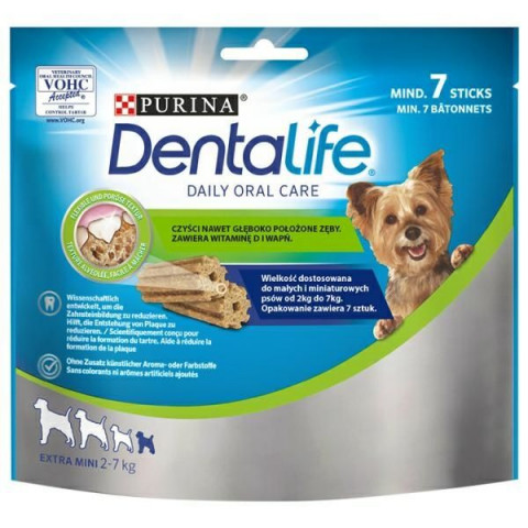 PURINA Dentalife Extra Mini - przekąska dentystyczna dla psa - 3x69g + 3x69g GRATIS! - Galeria zdjęcie 2