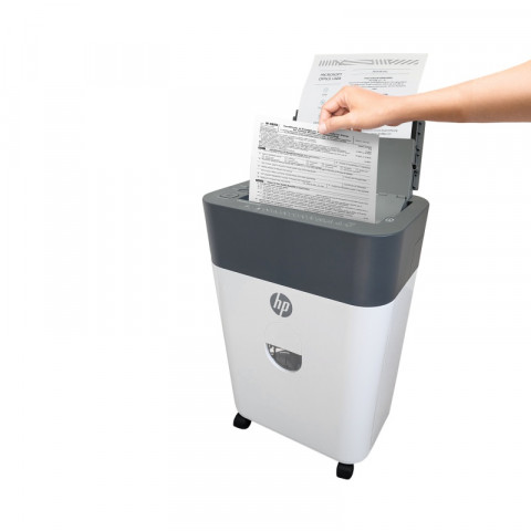 HP Niszczarka ONESHRED Auto 100CC, biało-szara - Galeria zdjęcie 9