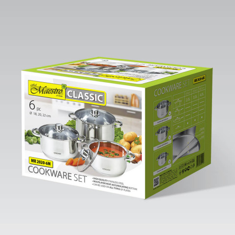 Zestaw garnków MAESTRO MR-2020-6M 6 elementów - Galeria zdjęcie 4