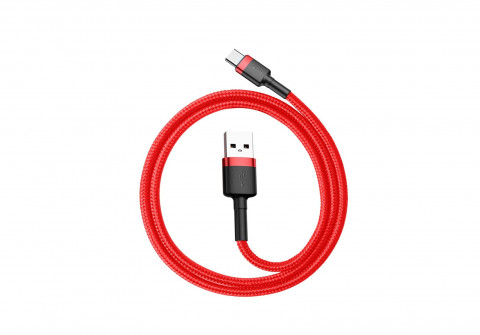BASEUS CAFULE KABEL USB-C 3A 0,5M CZERWONY - Galeria zdjęcie 6