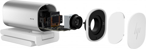 Kamera internetowa HP 960 4K Streaming USB srebrna 695J6AA - Galeria zdjęcie 8