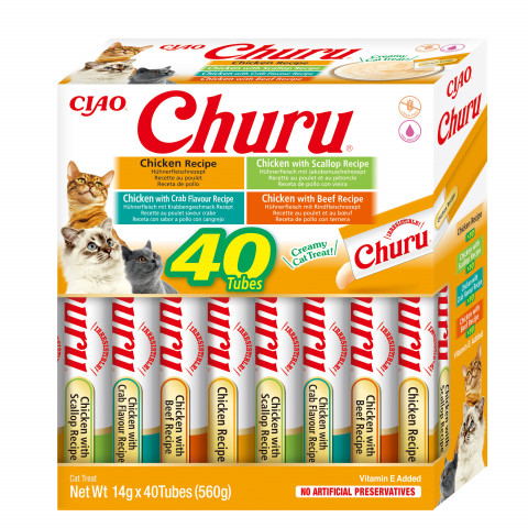 INABA Churu Variety box Kurczak - przysmak dla kota - 40x14 g - Galeria zdjęcie 1