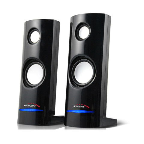 AUDIOCORE GŁOŚNIKI KOMPUTEROWE 8W USB BLACK AC860 - Galeria zdjęcie 1