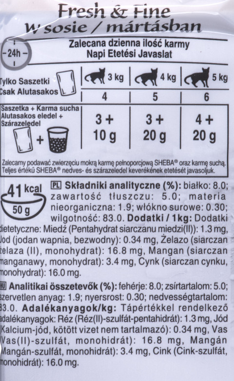 SHEBA Mini rybne dania w sosie - mokra karma dla kota - 6x50 g - Galeria zdjęcie 2