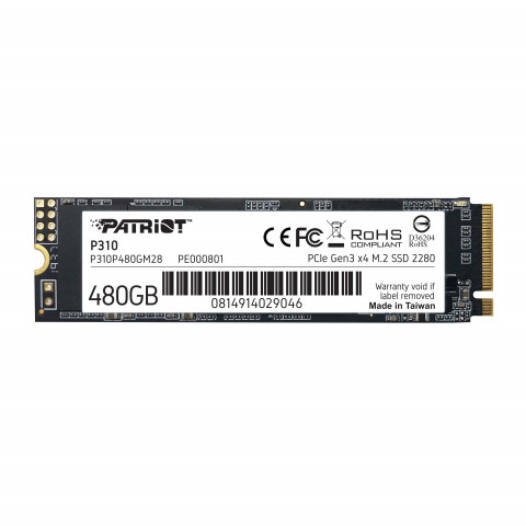 SSD Patriot P310 480GB M.2 2280 PCIe NVMe 4 x4 TLC - Galeria zdjęcie 1