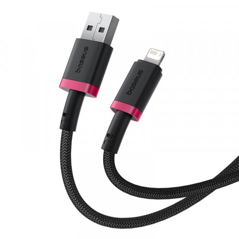 Kabel Baseus Dura 2.4A 1m (czerwono-czarny) - Galeria zdjęcie 3