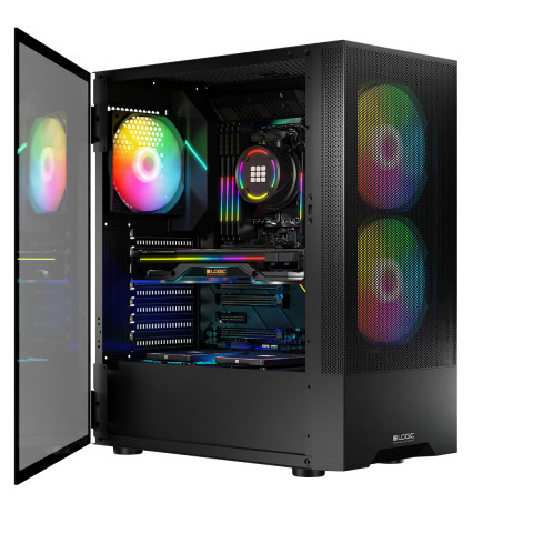 LOGIC OBUDOWA ARYA ARGB MIDI USB 3.0 BLACK - Galeria zdjęcie 2
