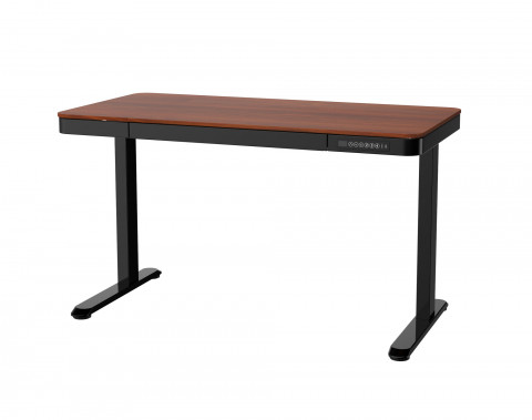 Zestaw Biurko TUCKANO czarny/orzech + Fotel ergonomiczny GEMBIRD czarny - Galeria zdjęcie 2