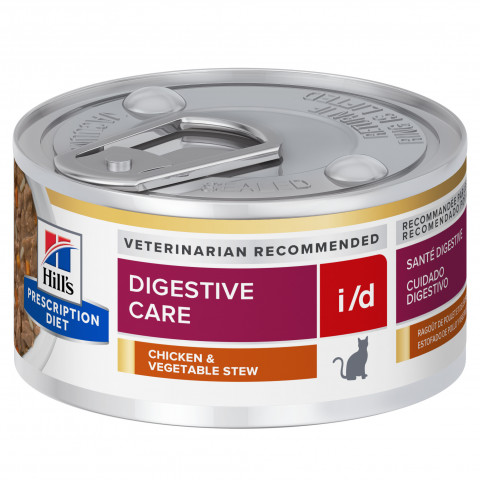 HILL'S Prescription Diet Digestive Care i/­­d Feline potrawka z kurczaka - mokra karma dla kota - 12x82g - Galeria zdjęcie 2