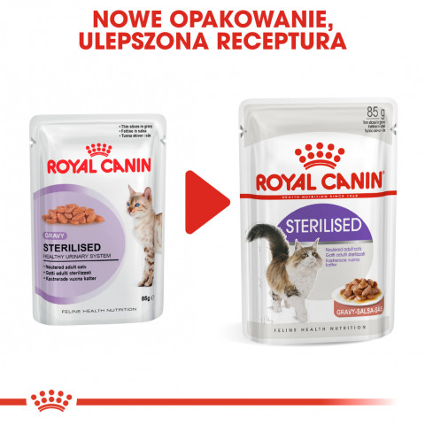 ROYAL CANIN FHN Sterilised w sosie - mokra karma dla kota dorosłego - 12x85g - Galeria zdjęcie 9