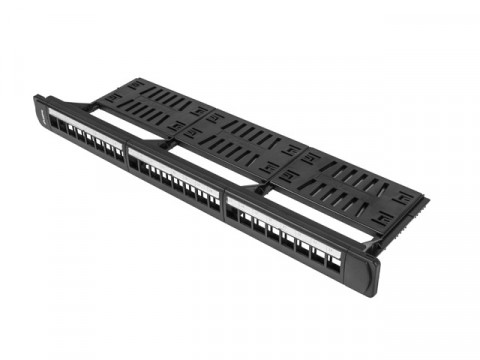 LANBERG PATCH PANEL PUSTY 19" 24PORT 1U Z ORG. - Galeria zdjęcie 2