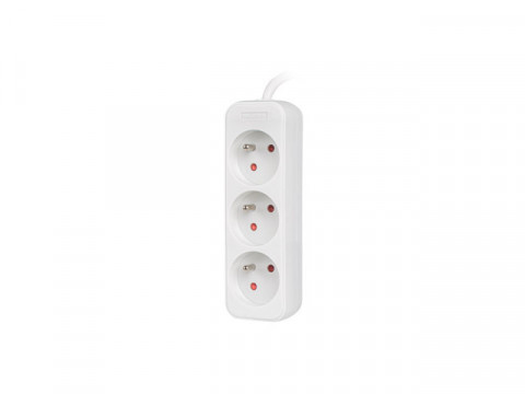 LANBERG PRZEDŁUŻACZ 1.5M BIAŁA, 3X 230V PL - Galeria zdjęcie 2