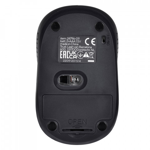 Mysz TRUST Primo Wireless Mouse matt black (24794) - Galeria zdjęcie 9