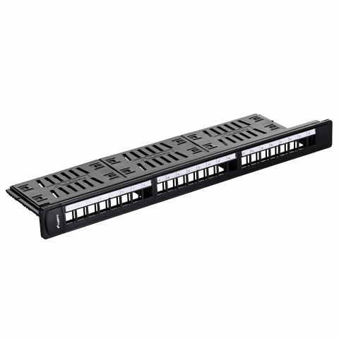 LANBERG PATCH PANEL PUSTY 19" 24PORT 1U Z ORG. - Galeria zdjęcie 1