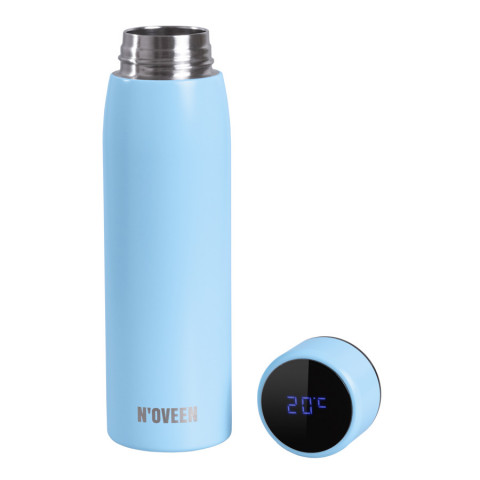 Butelka Termiczna LED NOVEEN TB2217 Light Blue Mat 380 ml - Galeria zdjęcie 2