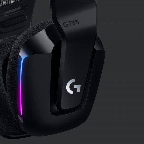 Słuchawki Logitech G733 Lightspeed Black - Galeria zdjęcie 4
