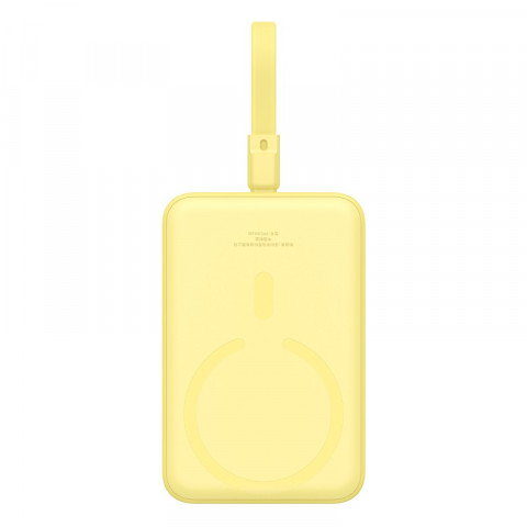 Powerbank Baseus Magnetic Mini Air Wireless 10000mAh 20W+kabel USB C-USB C (żółty) - Galeria zdjęcie 1