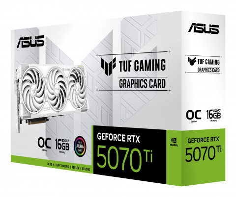 Karta graf. ASUS TUF GAMING RTX 5070 Ti 16GB OC WH. - Galeria zdjęcie 9