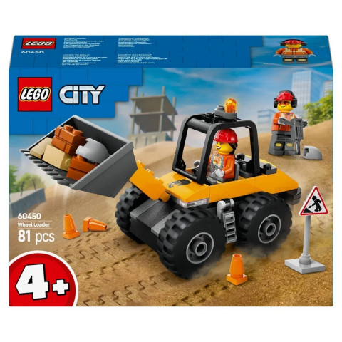 LEGO CITY 60450 Żółta ładowarka kołowa - Galeria zdjęcie 2