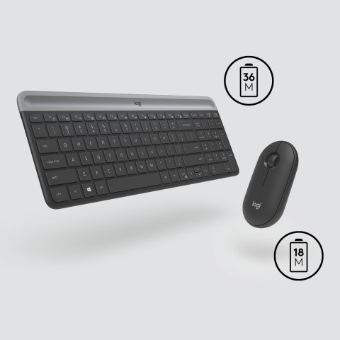 Wireless Keyboard and Mouse Combo MK470 GRAPHITE - Galeria zdjęcie 4