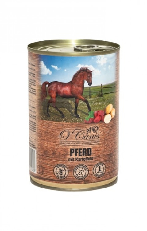 O'CANIS Konina z ziemniakami - mokra karma dla psa - 400 g - Galeria zdjęcie 1