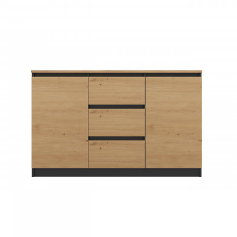 Komoda COSTA 1D3S+2D3S antracyt/artisan - Galeria zdjęcie 2