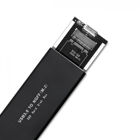 QOLTEC OBUDOWA DO DYSKÓW SSD M.2 SATA | NGFF | USB - Galeria zdjęcie 3