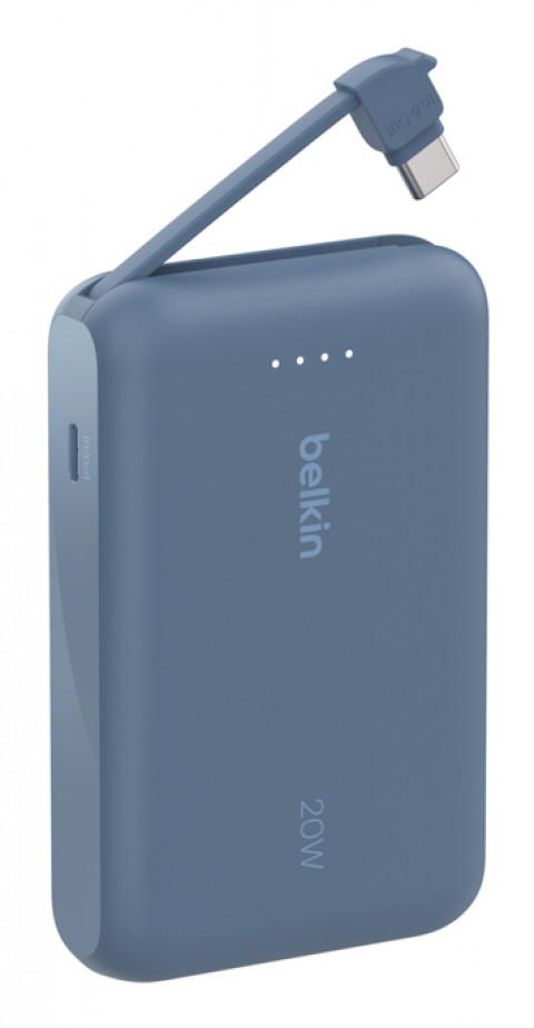 BELKIN POWERBANK 10 000 MAH, 20W, KABEL USB-C, BL - Galeria zdjęcie 2