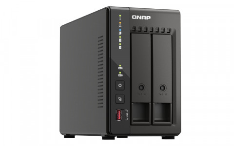 Qnap TS-253E-8G, Tower, 2 x 2.5"/3.5" SATA, Intel Celeron J6412 4C/4T, 8 GB DDR4 onboard not expandable, 2 x 2.5GbE, External adapter (PSU) - Galeria zdjęcie 4