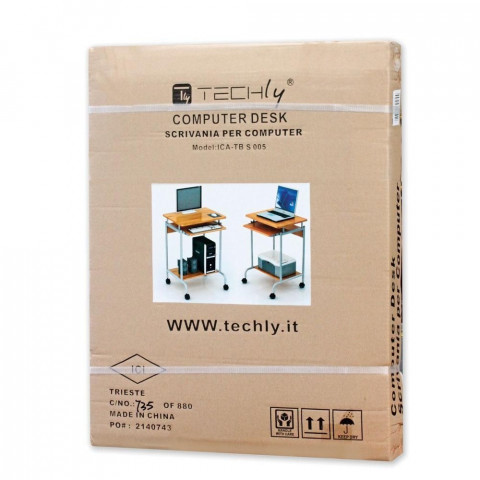 TECHLY BIURKO KOMPUTEROWE MAŁE 600X450 NA KÓŁKACH - Galeria zdjęcie 2