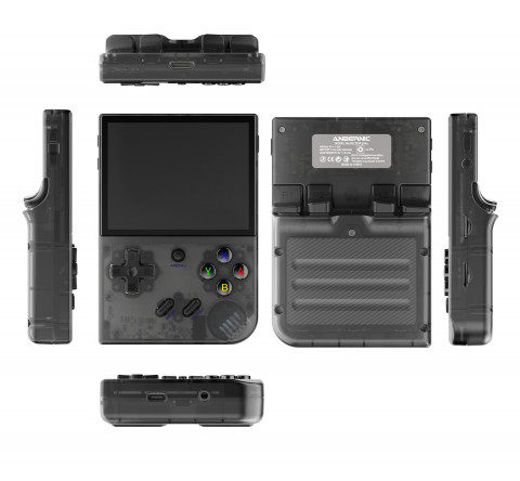 Przenośna konsola retro ANBERNIC RG35xx Plus BLACK TRANSPARENT  - Galeria zdjęcie 2