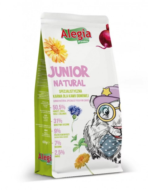 ALEGIA Junior Natural - karma dla świnki morskiej - 650 g - Galeria zdjęcie 1