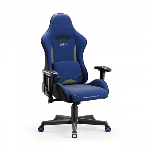 Fotel gamingowy DIABLO X-ST4RTER fotel granatowy - Galeria zdjęcie 2
