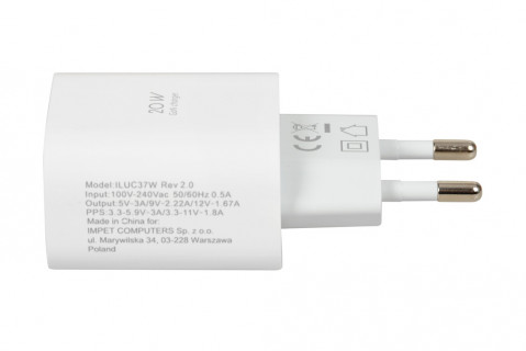 ŁADOWARKA SIECIOWA I-BOX C-37 PD20W - Galeria zdjęcie 6