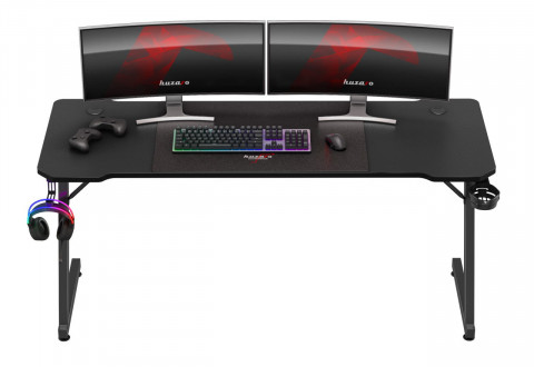 Biurko gamingowe Huzaro Hero 4.8 Black - Galeria zdjęcie 6