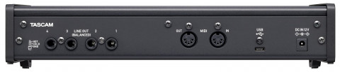Tascam US-4x4HR - Interfejs USB audio/MIDI wysokiej rozdzielczości (4 wejścia, 4 wyjścia) - Galeria zdjęcie 3