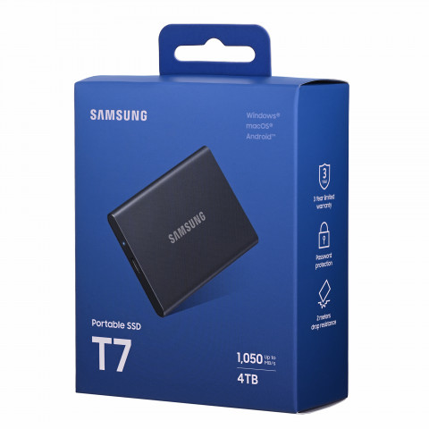 Dysk SSD Samsung T7 4TB Szary - Galeria zdjęcie 2