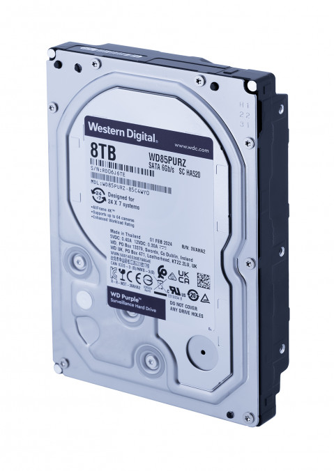 Dysk twardy HDD WD Purple 8TB 3,5" SATA WD85PURZ - Galeria zdjęcie 4