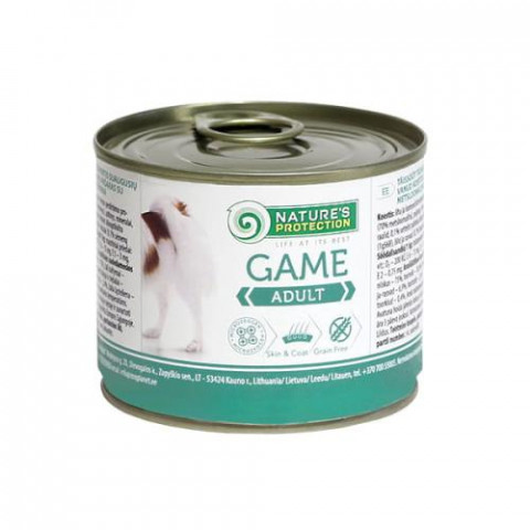 NATURE'S PROTECTION Adult Dziczyzna - mokra karma dla psa - 200g - Galeria zdjęcie 1
