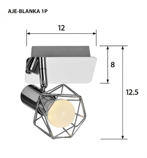 Reflektor AJE-BLANKA 1P E14 1x40W - Galeria zdjęcie 2