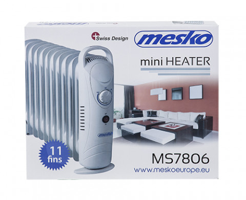 Grzejnik olejowy MESKO MS 7806 (1200W Biały) - Galeria zdjęcie 6