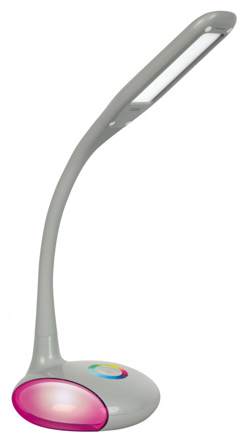 Nowoczesna lampka na biurko wielokolorowa RGB LED Activejet VENUS RGB szara z funkcją oświetlenia nocnego - Galeria zdjęcie 2