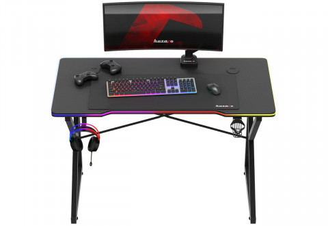 Biurko gamingowe Huzaro Hero 1.7 RGB Black - Galeria zdjęcie 8