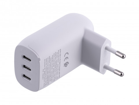 Ładowarka Belkin BoostCharge 3 Port USB-C PD 3.1 PPS Wall Charger 67W + USB-C to USB-C Cable 2m White - Galeria zdjęcie 2