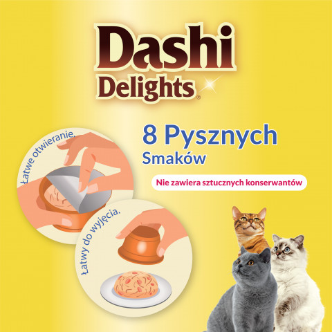 INABA DASHI DELIGHTS Kurczak z Tuńczykiem w bulionie - przysmak dla kota - 70 g - Galeria zdjęcie 7