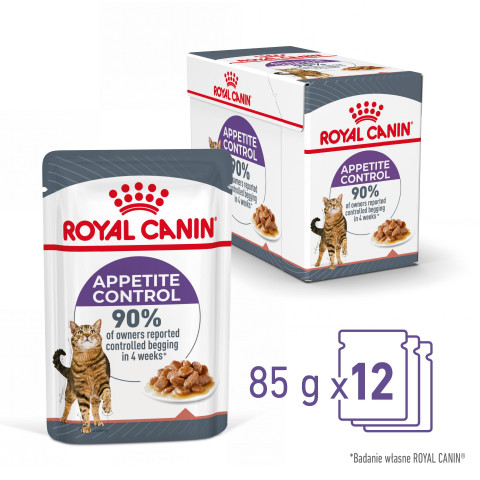 ROYAL CANIN FCN Appetite Control w sosie - mokra karma dla kota dorosłego - 12x85g - Galeria zdjęcie 2