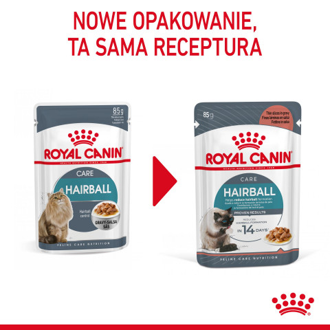 ROYAL CANIN FCN Hairball Care kawałki w sosie - mokra karma dla kota - 12x85 g - Galeria zdjęcie 13