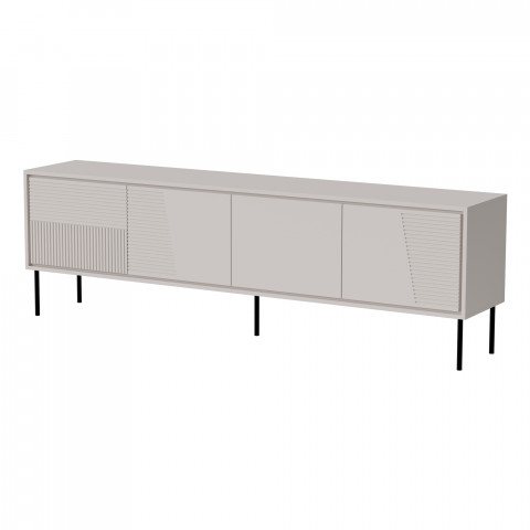 Szafka RTV ABI 4D 200x38x62 kaszmir mat - Galeria zdjęcie 1