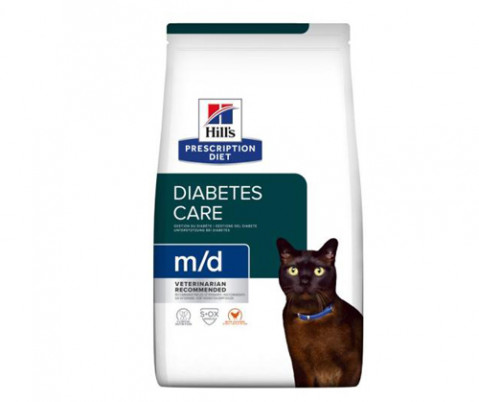 HILL'S Prescription Diet M/D Diabetes Care Chicken - sucha karma dla kota - 3 kg - Galeria zdjęcie 1