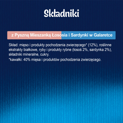 Felix Fantastic Duo Sardynka Łosoś - mokra karma dla kota - 85g - Galeria zdjęcie 10